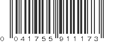 UPC 041755911173