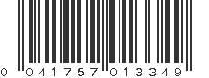 UPC 041757013349