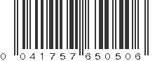 UPC 041757650506