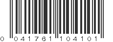 UPC 041761104101