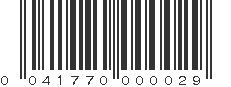 UPC 041770000029