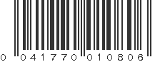 UPC 041770010806