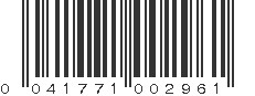 UPC 041771002961