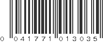 UPC 041771013035