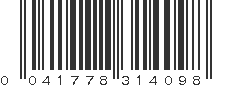 UPC 041778314098