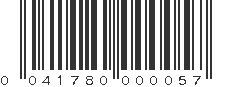 UPC 041780000057