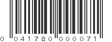 UPC 041780000071