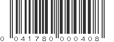 UPC 041780000408