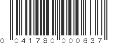 UPC 041780000637