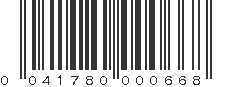 UPC 041780000668