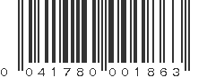 UPC 041780001863