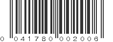 UPC 041780002006