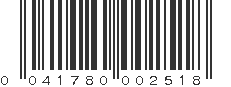 UPC 041780002518