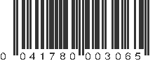 UPC 041780003065