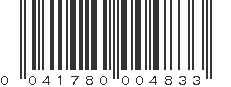 UPC 041780004833