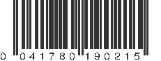 UPC 041780190215