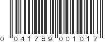 UPC 041789001017