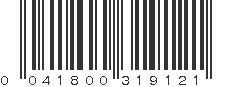 UPC 041800319121