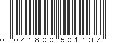 UPC 041800501137