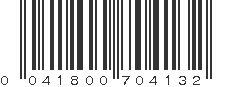 UPC 041800704132