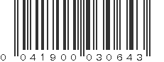 UPC 041900030643