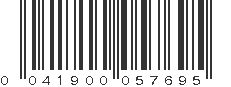 UPC 041900057695