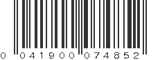 UPC 041900074852
