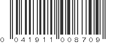 UPC 041911008709