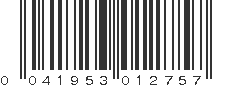 UPC 041953012757