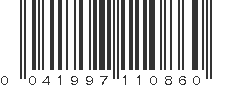 UPC 041997110860