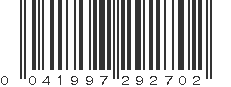 UPC 041997292702