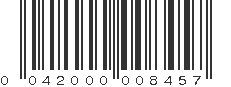 UPC 042000008457