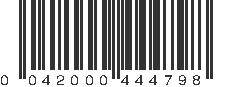 UPC 042000444798