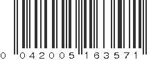 UPC 042005163571