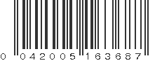 UPC 042005163687