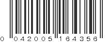 UPC 042005164356