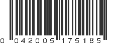 UPC 042005175185