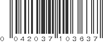 UPC 042037103637