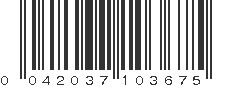 UPC 042037103675