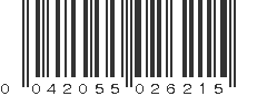 UPC 042055026215