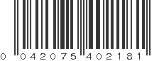 UPC 042075402181