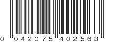 UPC 042075402563