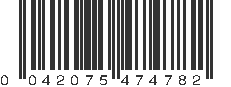 UPC 042075474782