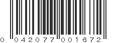 UPC 042077001672