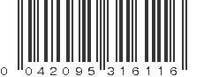 UPC 042095316116