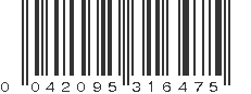 UPC 042095316475