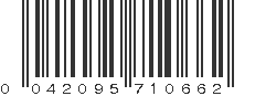 UPC 042095710662