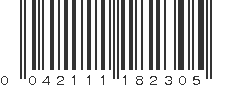 UPC 042111182305