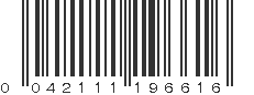 UPC 042111196616