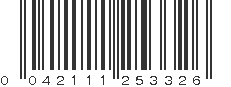 UPC 042111253326